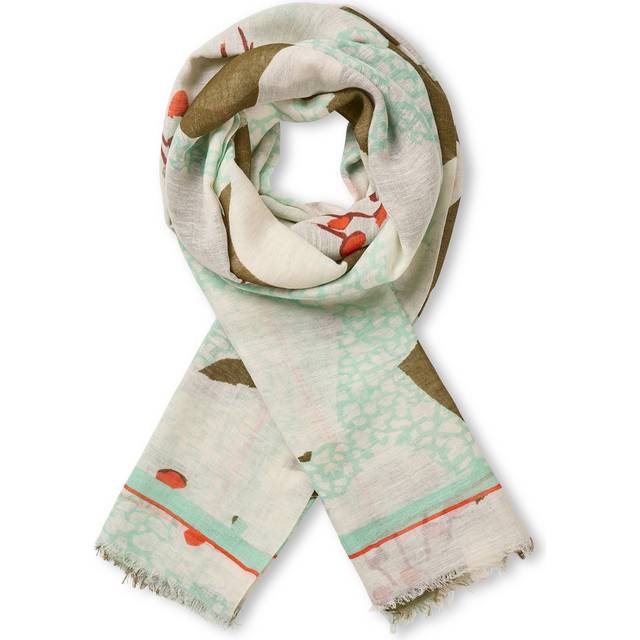 Masai, Scarves, female, Multicolor, ONE SIZE, Artistic Print Scarf Frosty Green