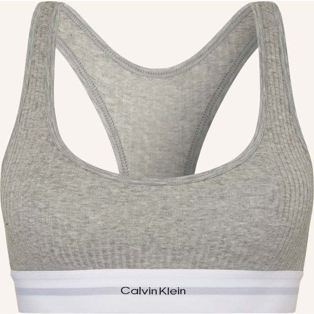 Calvin Klein Lightly Lined Bralette - Från Magasin - Grey Heather (S)