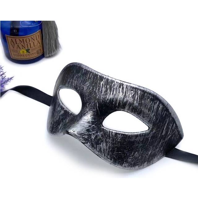 (Vintage silver) 14 Styles Halloween Mask Half Face Adult Party Gentleman Masquerade Christmas