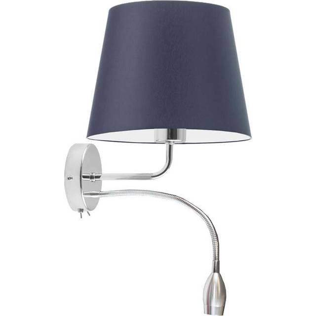 1-Light LED Armed Sconce - Navy Blue (26cm H X 25cm W X 34cm D)