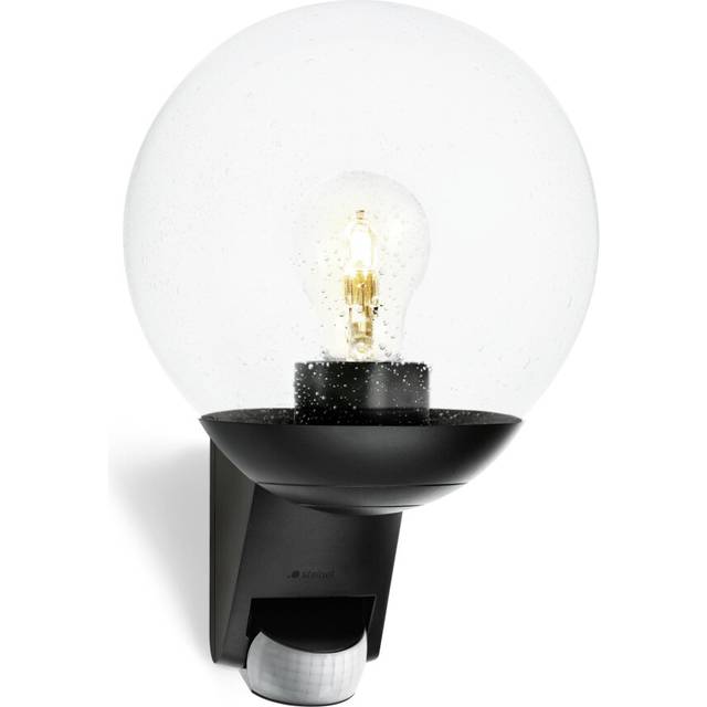 Steinel L 585 S Outdoor Wall Light Black, 180? Motion Sensor, 10 m Reach, Maximum 60 W Light Bulb (Not Included), E27 Fitting