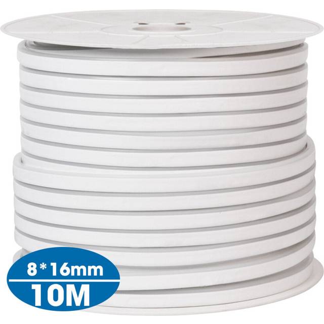 (10M) 220V RGB Neon Flex Rope Light: 8x16mm Waterproof LED Strip, 1/5/10M 5050 LED Neon Tube, IP65 for Home DIY & Christmas Decor