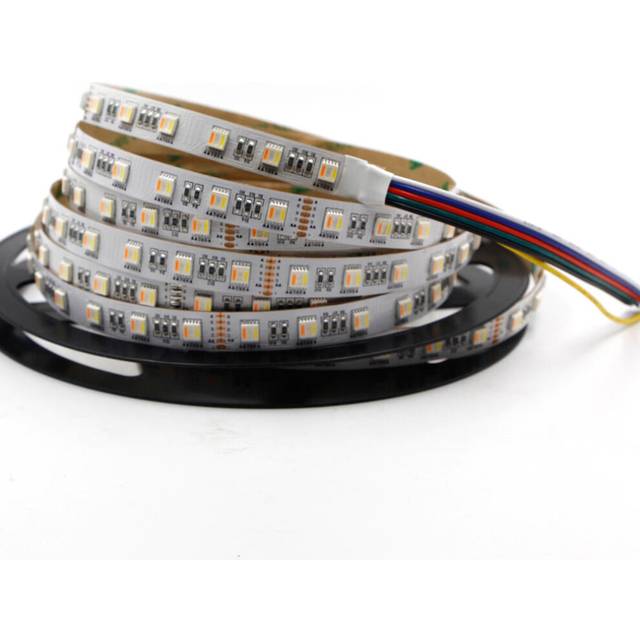(2M) DC12V 5IN1 RGB+CCT LED Strip Light 5050 Flexible Tape Non-waterproof Indoor Lamp Home Decor