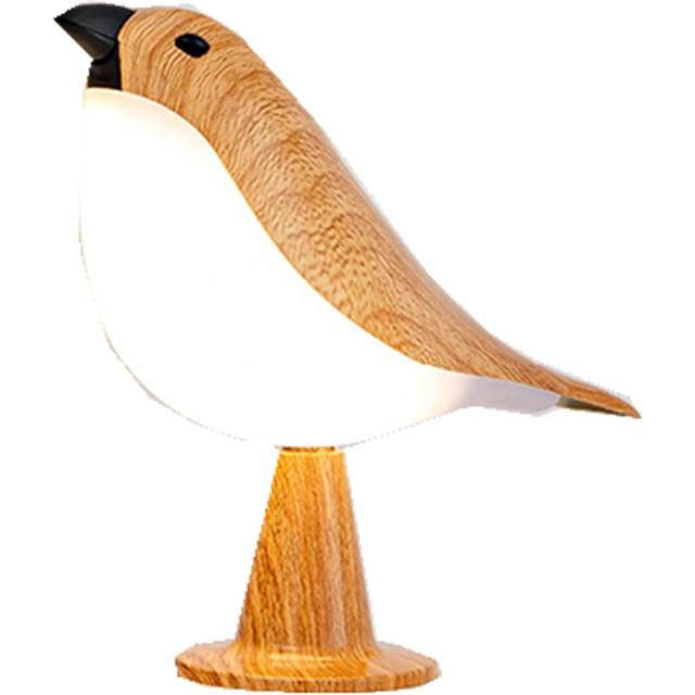 Small Bird Desk Lamp,Rechargeable Cordless Table Lamp with 3 Color Temperatures,Remote Control & Touch Sensor