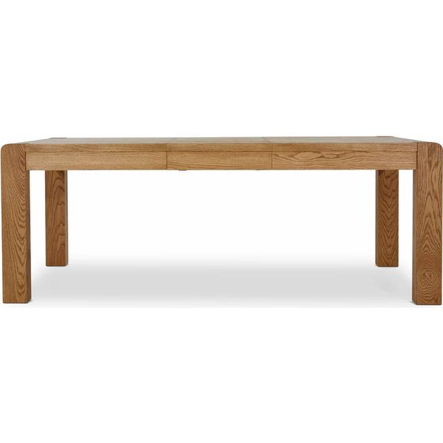 Murrysville Oak Large Extendable Dining Table (77cm H x 210cm L x 160cm W)