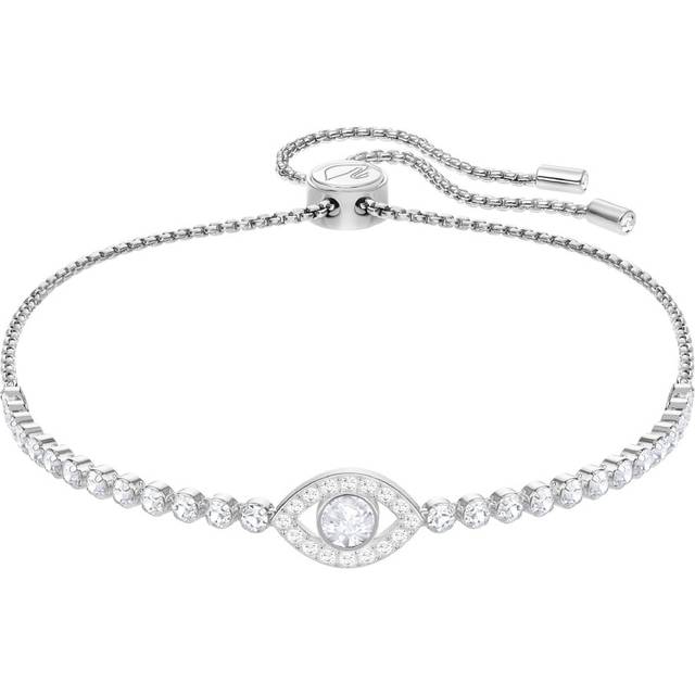 Swarovski Rhodium Plated Evil Eye Bracelet
