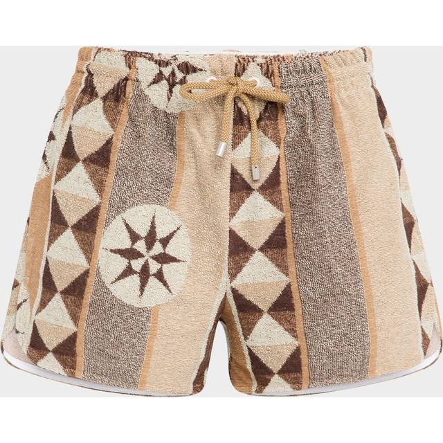LOEWE - + Paula's Ibiza Jacquard-woven Cotton-blend Terry Shorts - Beige - Neutrals - x small