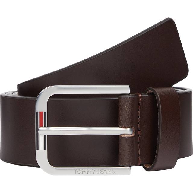 Elongated Flag Leather Belt