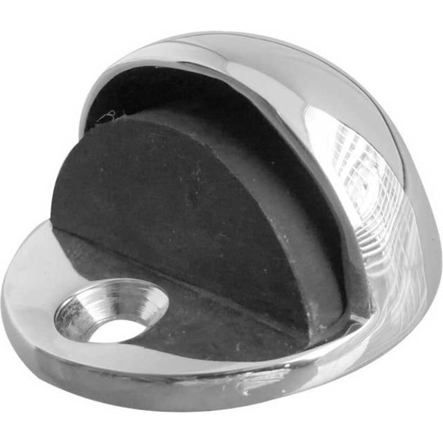 Cabersham Floor Door Stop - Polished Chrome (2.4cm H X 4.6cm W X 4.6cm D)