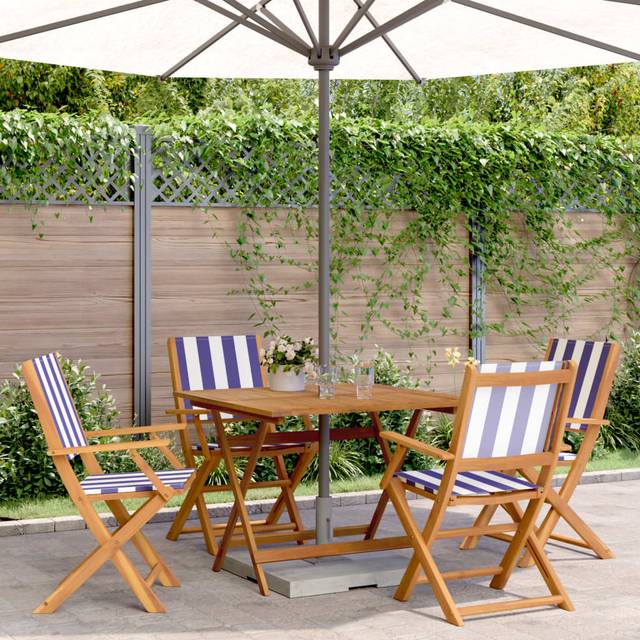 Square 4 - Person 90cm Long Dining Set - Brown (4)