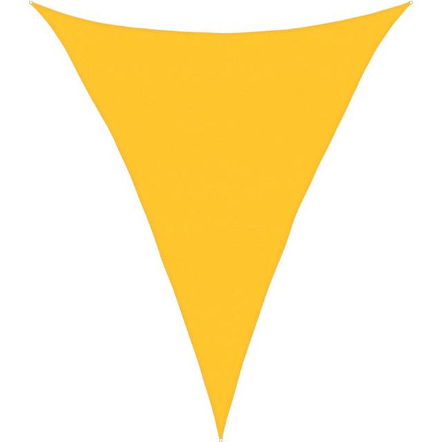 Arrya 6m x 6m x 5m Triangle Shade Sail - Yellow (600cm W X 600cm D)