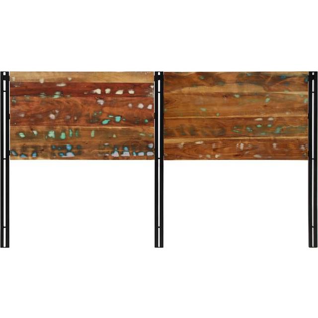 Headboard Solid Wood Reclaimed And Iron - Natural (100cm H x 180cm W x 2cm D)