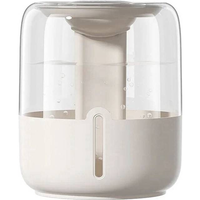 6.8L Large Capacity Humidifier USB Double Quiet Home Dormitory Bedroom Desktop with Night Light Beige