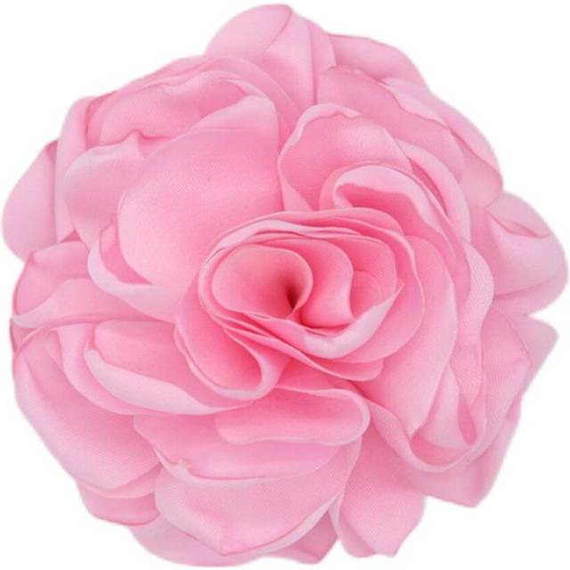 (light pink) 1pc Handmade Lapel Pin Gift Fabric Corsage Flower Brooch Cloth Elegant Accessories Wome Art - Pink