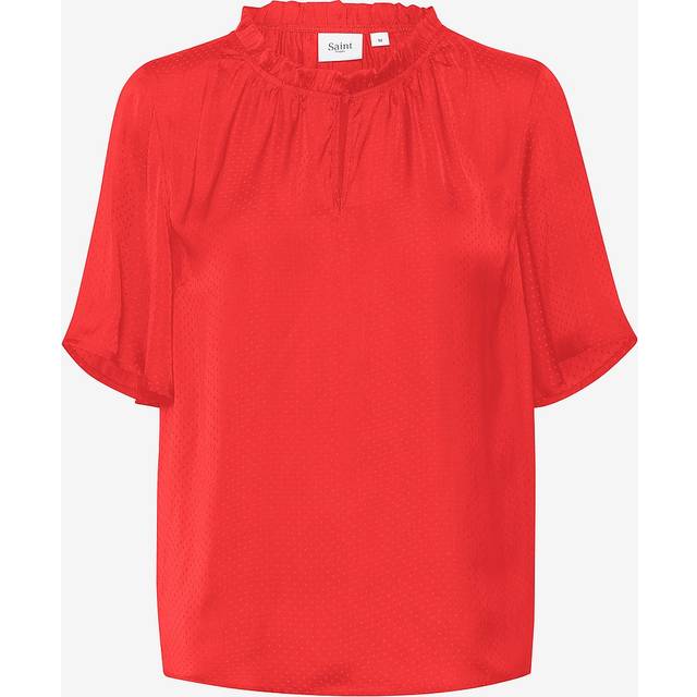 Saint Tropez - Blus BrianaSZ Flared Blouse - Röd