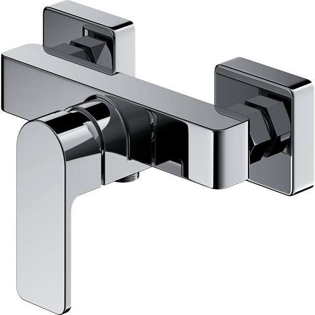 Dhiraj Wall Mounted Bath Shower Mixer - Chrome (1cm)