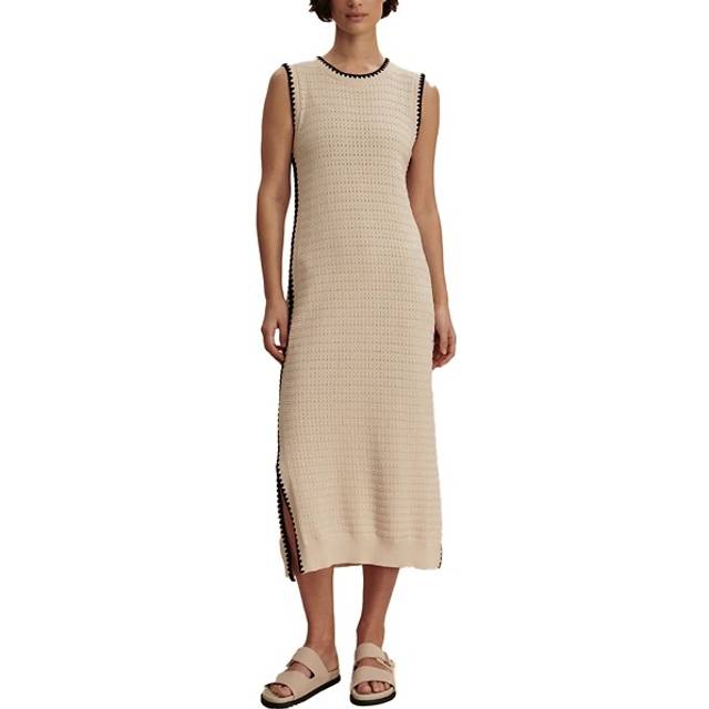 Dwight Knit Tank Midi Dress - birch - Large