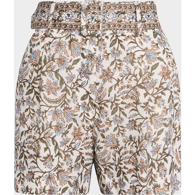 Piper Belted Floral Shorts - DOVE MULTI - 8