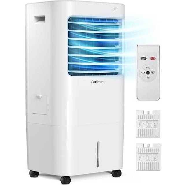 Refurbished - 10L Portable Air Cooler with 4 Operational Modes, 3 Fan Speeds, LED Display & Remote Control