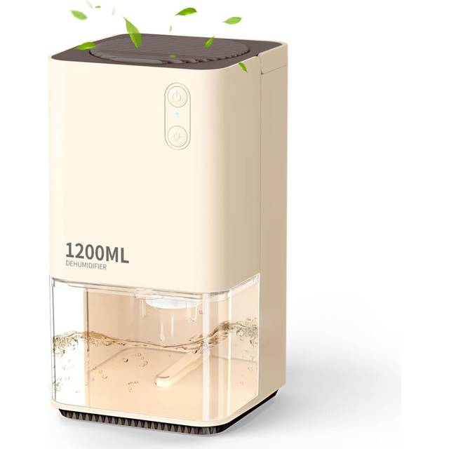 Dehumidifiers for Home Damp, EasyAcc 1200ml Electric Dehumidifier with Ultra Quiet & Auto Shut off 7 Colorful LED Portable Mini Dehumidifier for