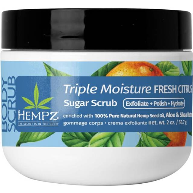 Hempz NEW Mini Sugar Body Scrub Triple Moisture Fresh Citrus Travel Size 2 oz