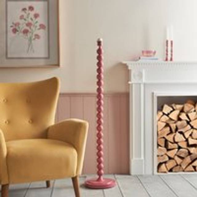 Higgledy Floor Lamp Base - Pink Clay