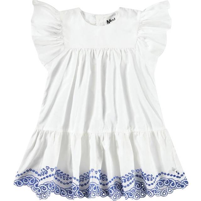 Molo Baby Girls White Broderie Anglaise Dress - 18 month