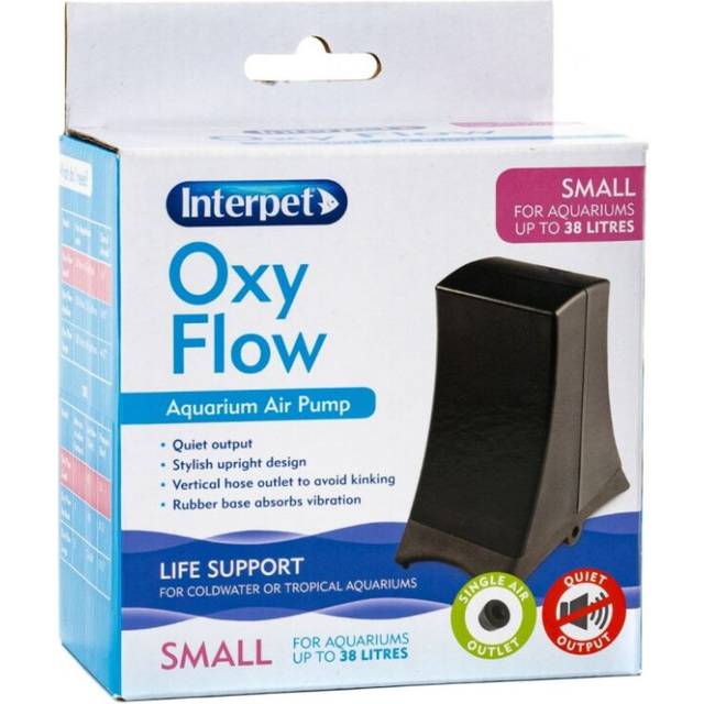 (Air Pump Small 38l) Oxy Flow Cold Water Tropical Aquarium Fish Tank Air Pump and Kits 38L/100L/300L