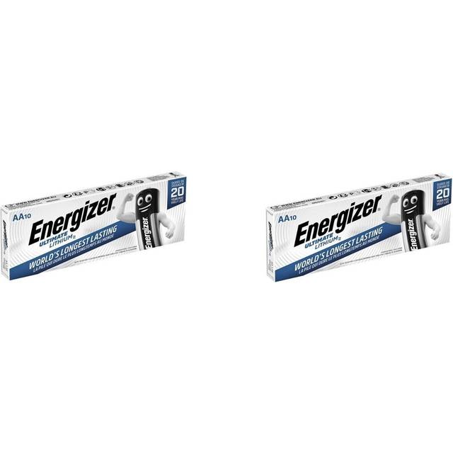 20 x energizer aa ultimate lithium batteries 1.5v lr6 l91 2 boxes of 10