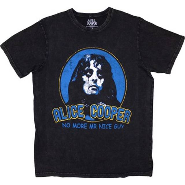 Alice cooper unisex stone wash t-shirt: no more mr nice guy (black) (x-large)