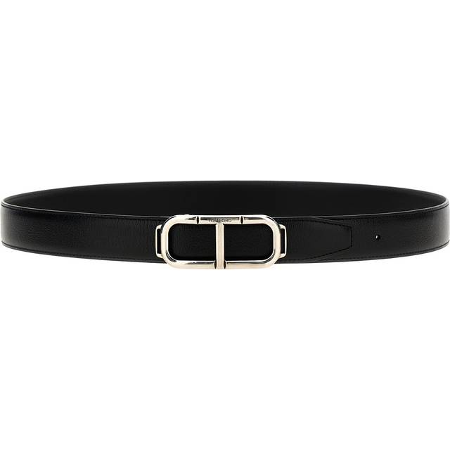 Printed Stadium Leather T-Belt - Black - Influencing the red carpets of the '90s and '00s with high glamour, Tom Ford is best known for creating sharp, tailored suits and sleek, ready-to-wear everyday basics. Launching his eponymous luxury brand in 2005, the label continues to offer pieces that will transform your wardrobe.