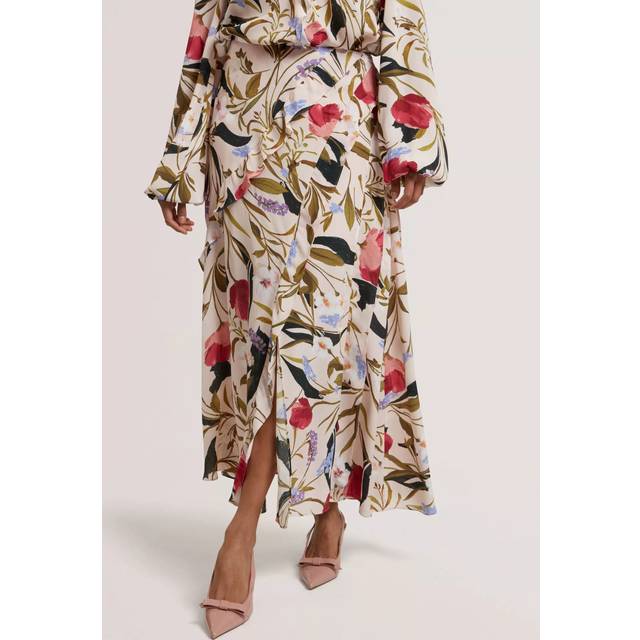 Ted Baker Candici Floral Frill Detail Skirt, Multi