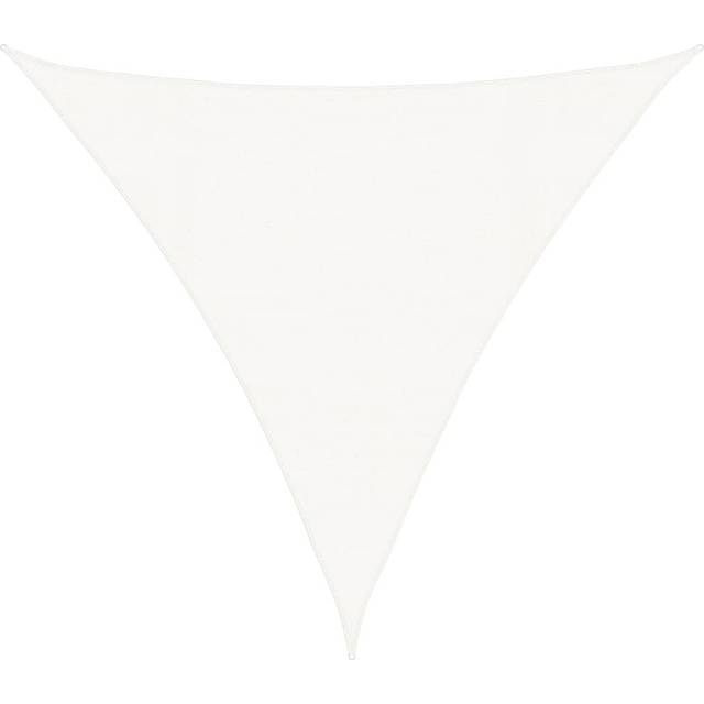Badley 4m x 4m Triangular Shade Sail - White (400cm W X 400cm D)