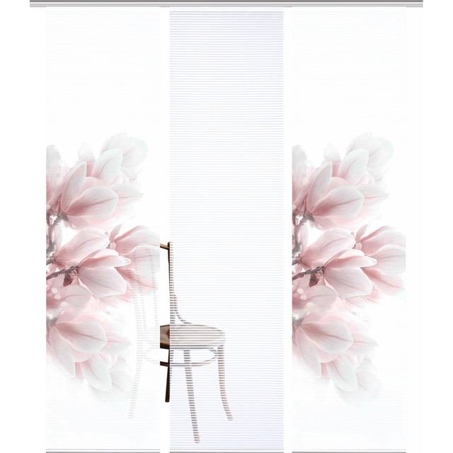 Polyester Semi Sheer Track Insert Sliding Panel - Pink (60cm W X 245cm H)