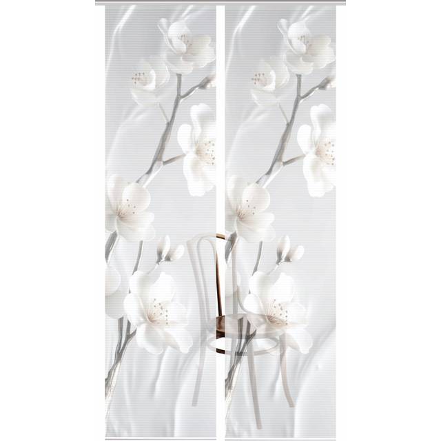 Polyester Semi Sheer Track Insert Sliding Panel Pair - Natural colors (60cm W X 245cm H)