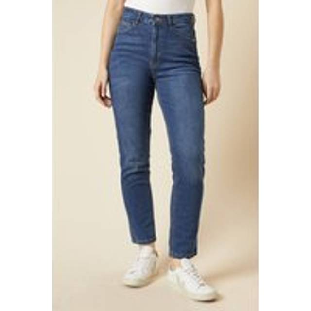 Womens Comfort Stretch Slim Mom Jean - Mid Wash - 8