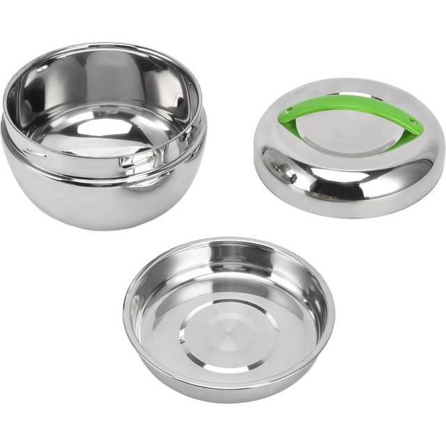 Stainless Steel Insulated Lunch Box Double Wall Thermal Food Container with Compartment and Lid L