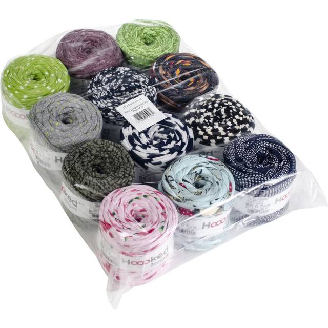 Hoooked Baby Zpagetti Yarn Set 12/Skeins-Print Mix ZP003-PRINT