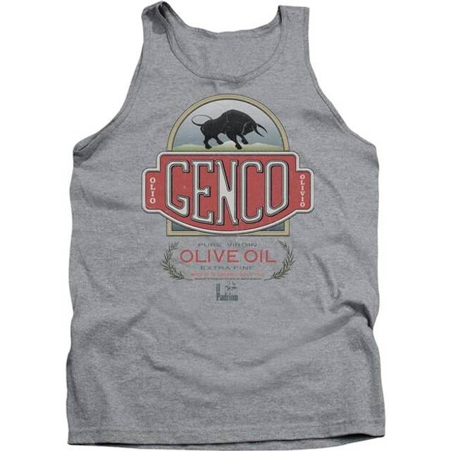 Trevco Sportswear PAR641-TK-5 Godfather Genco Olive Oil Adult Tank Top, Athletic Heather - 2X