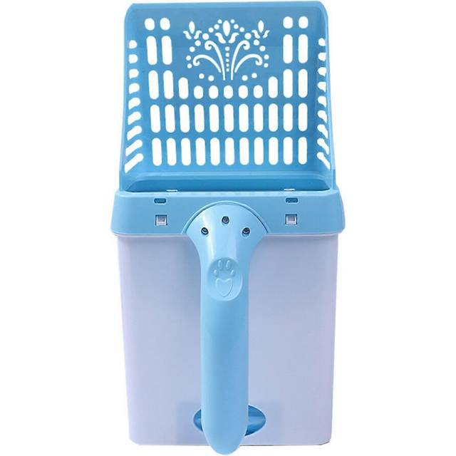 (green, One size) One-piece Pet Litter Scooper Detachable Urinal Picker Trash Can Poop Scooper Plastic,one Piece Dog Sand Cleaning