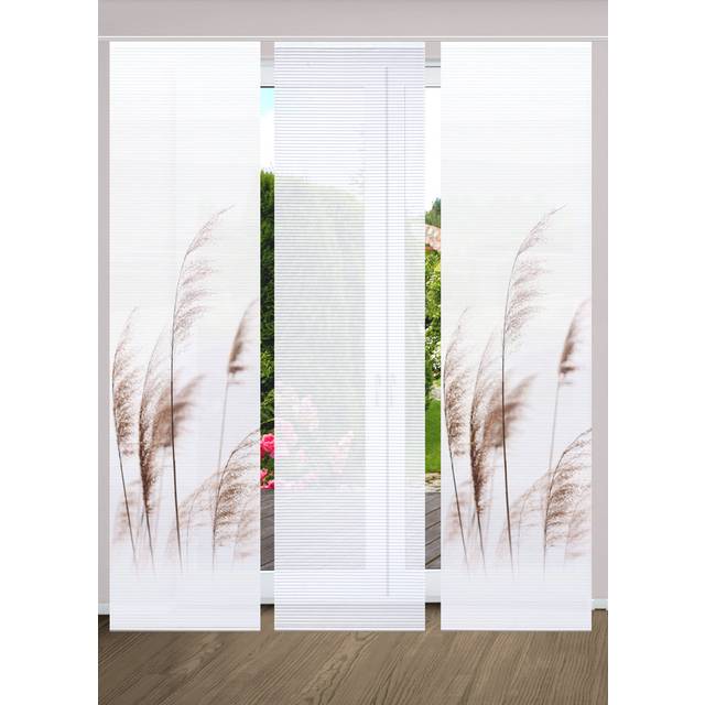 Adalae Polyester Semi Sheer Track Insert Sliding Panel - Natural colors (60cm W X 245cm H)
