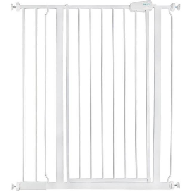 Symple Stuff Child and Pet Safety Baby Gate White 104cm H x 95.5cm W x 4cm D