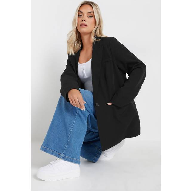 Yours Curve Yours Curve Black Tailored Blazer