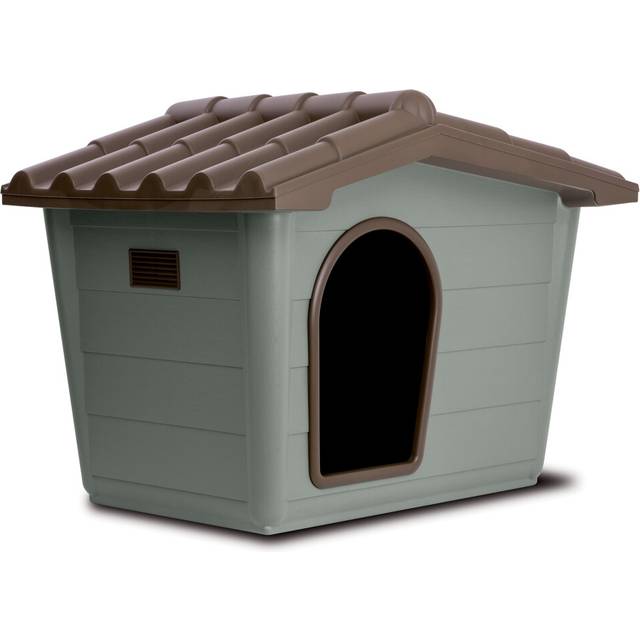 (Large) Plastic Dog House Pet Kennel for Small to Medium Size Dogs