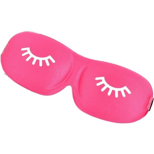 Blindfolds, Sleep Mask Beauty Eyelash Sleeping Eye Mask Eyeshade Sleep Aid Travel Outdoor Home Eyes Rest Relax Eyecover Health Care (Color:Rose red)