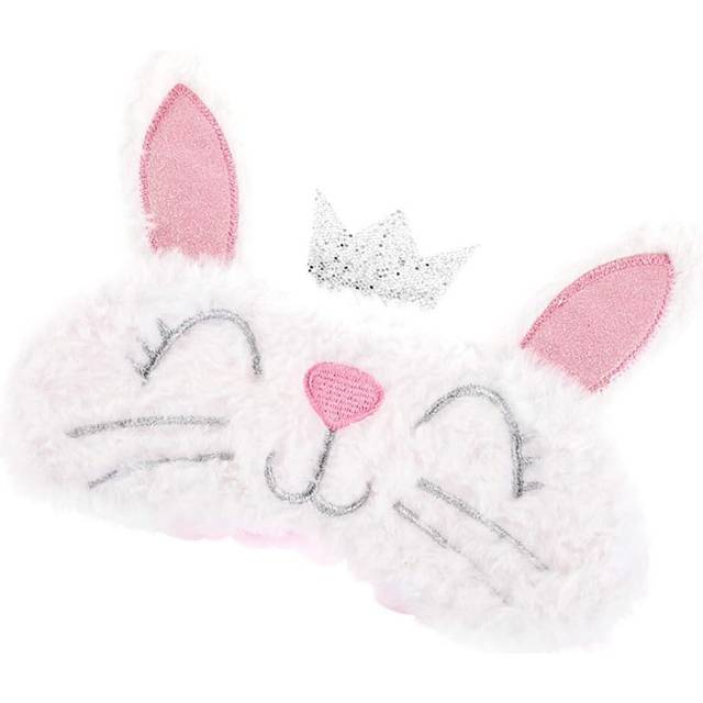 Cute Animal Sleeping Sleep Mask Soft Plush Blindfold Cute Rabbit Panda Koala Eye Cover Eyeshade for Kids Teens Girls Women (Unicorn Rainbow)