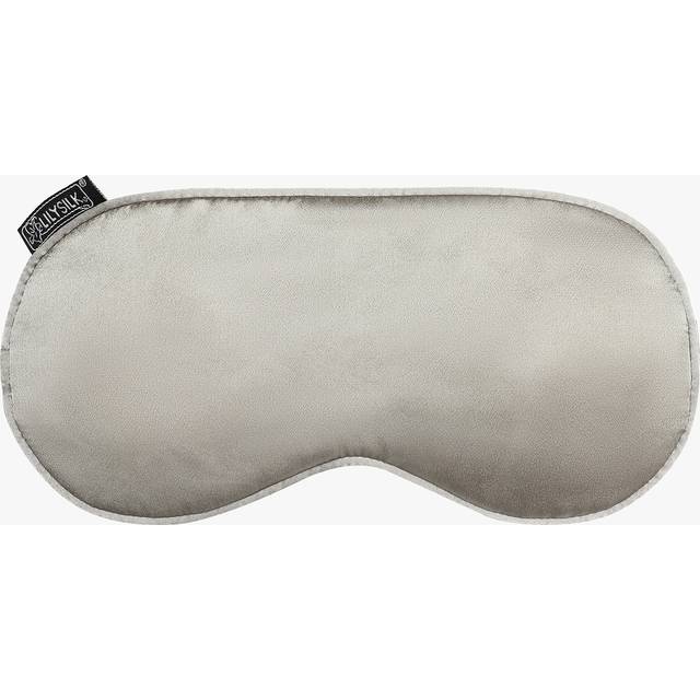 LILYSILK Silk Eye Mask Grey UK Mulberry Silk Soft Wide Elastic Band Sleep Mask