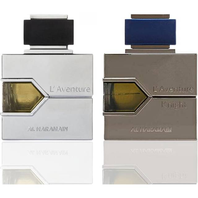 Al Haramain L'Aventure & L'Aventure Knight Eau de Parfum For Men  3.4 Ounce (Pack of 2)