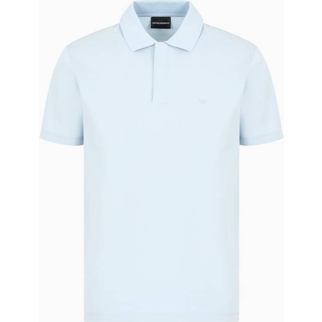 EMPORIO ARMANI TRAVEL ESSENTIAL LIGHT BLUE POLO SHIRT