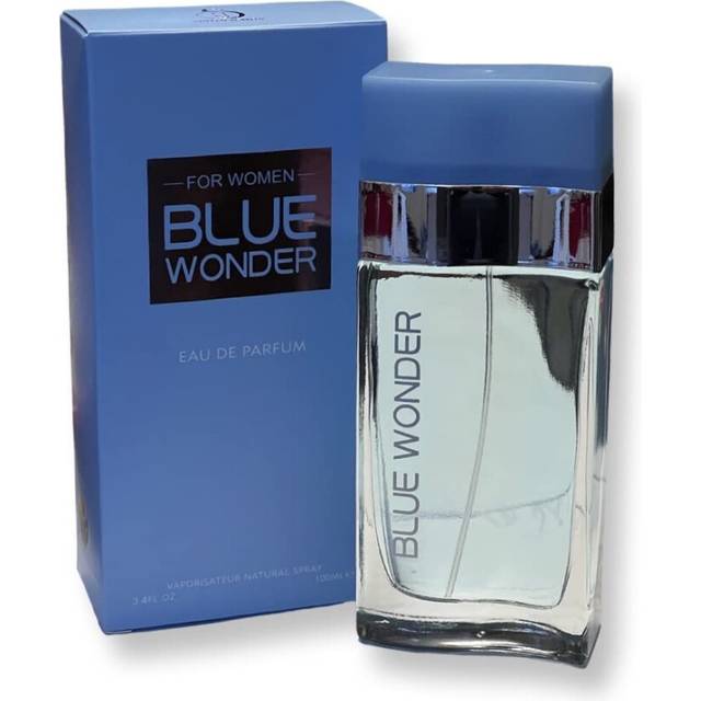 United Scents BLUE WONDER For Women Eau de Parfum - Top Notes of Sicilian Lemon  Cedar  and Bluebell - 3.4 Fl Oz